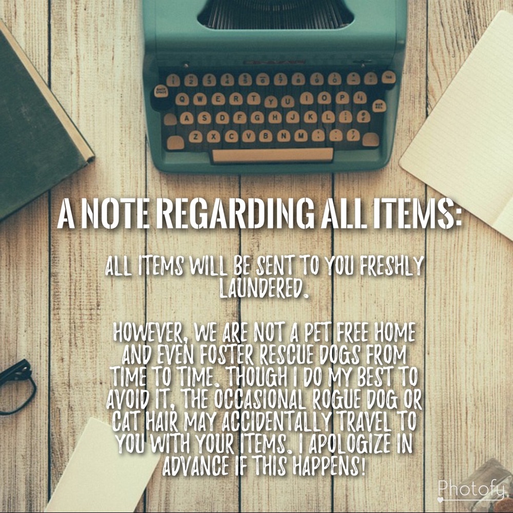 Important Notice Regarding All Items